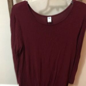 Old Navy Maroon swing dress